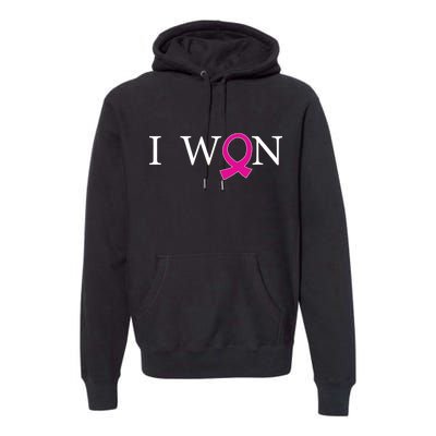 I Won Defeat Breast Cancer Survivor Premium Hoodie