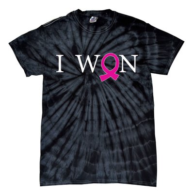 I Won Defeat Breast Cancer Survivor Tie-Dye T-Shirt