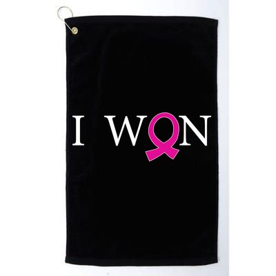 I Won Defeat Breast Cancer Survivor Golf Towel