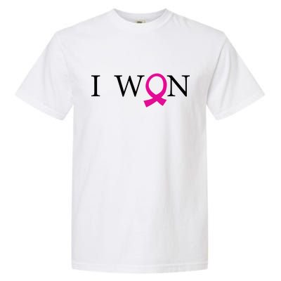 I Won Defeat Breast Cancer Survivor Garment-Dyed Heavyweight T-Shirt