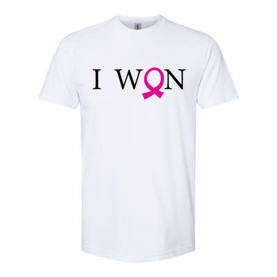 I Won Defeat Breast Cancer Survivor Softstyle CVC T-Shirt