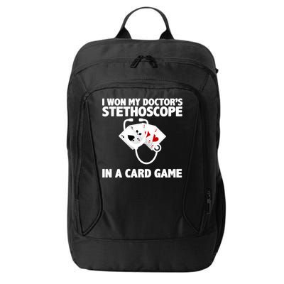 I Won My Doctor's Stethoscope Card Game City Backpack