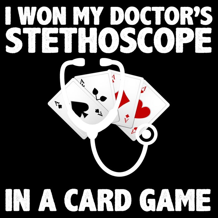 I Won My Doctor's Stethoscope Card Game Backpack