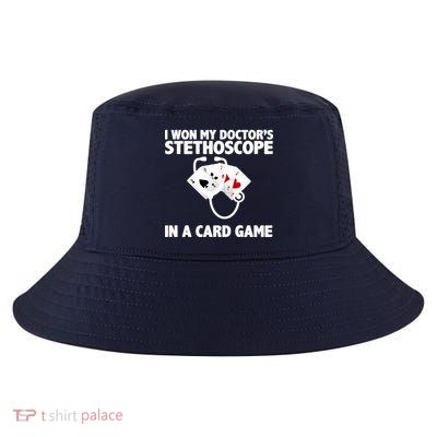 I Won My Doctor's Stethoscope Card Game Cool Comfort Performance Bucket Hat