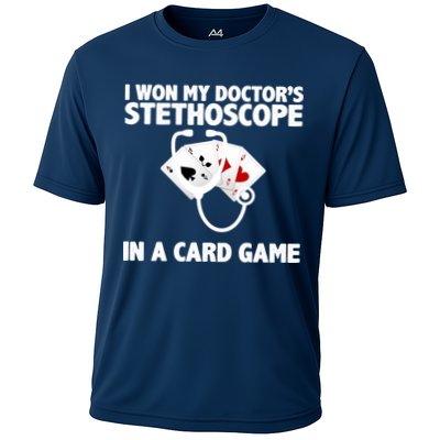 I Won My Doctor's Stethoscope Card Game Performance Shirt