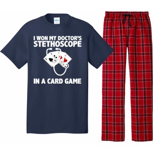 I Won My Doctor's Stethoscope Card Game Pajama Set