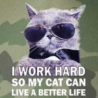 I Work Hard So My Cat Cat Live A Better Life Legacy Tie Dye Trucker Hat
