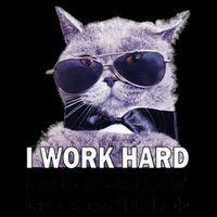 I Work Hard So My Cat Cat Live A Better Life 16oz Travel Tumbler