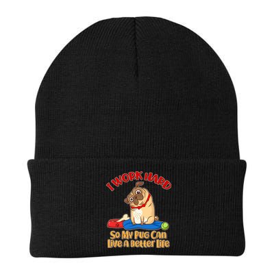 I Work Hard So My Pug Can Live a Better Life Beanie