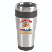 I Work Hard So My Pug Can Live a Better Life 16oz Travel Tumbler