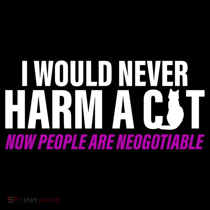 I Would Never Harm A Cat Now People Are Negotiable 7-Panel Snapback Hat