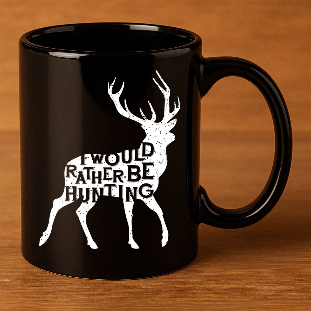 I Would Rather Be Hunting 11oz C Handle Ceramic Mug