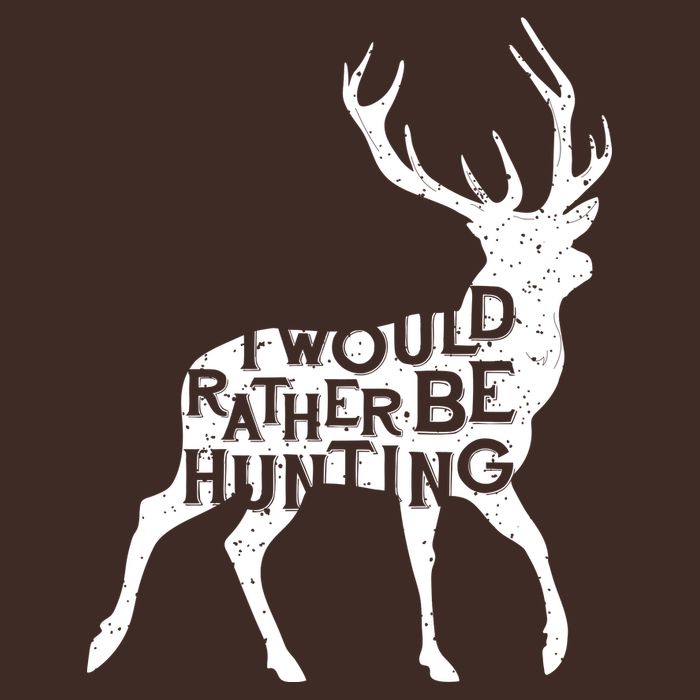 I Would Rather Be Hunting Short Acrylic Beanie