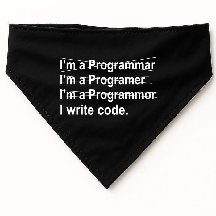I Write Code USA-Made Doggie Bandana