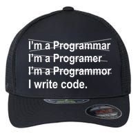 I Write Code Flexfit Unipanel Trucker Cap