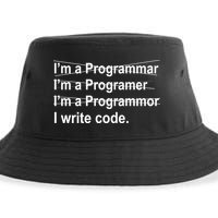 I Write Code Sustainable Bucket Hat