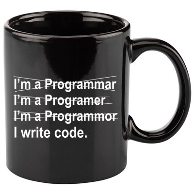 I Write Code 11oz C Handle Ceramic Mug