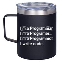 I Write Code 12oz Stainless Steel Coffee Mug