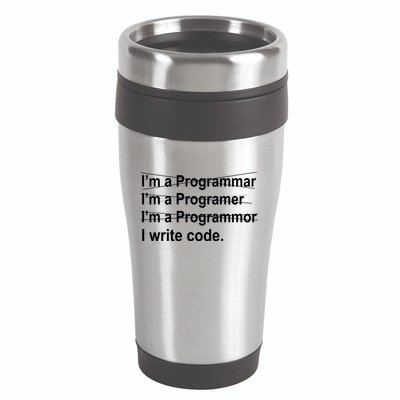I Write Code 16oz Travel Tumbler