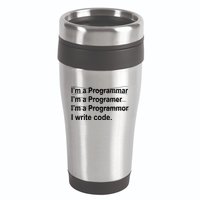 I Write Code 16oz Travel Tumbler