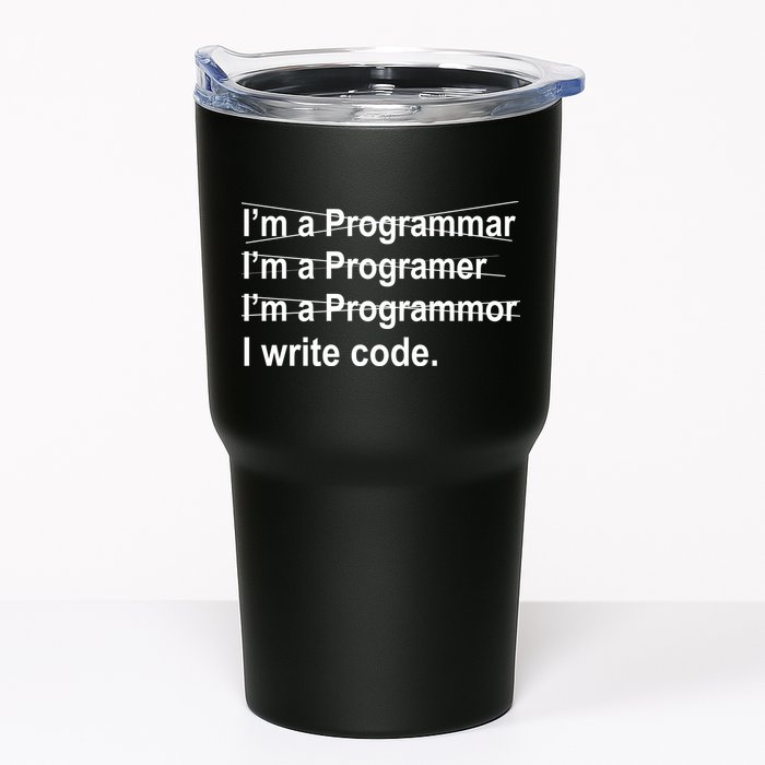 I Write Code Tumbler