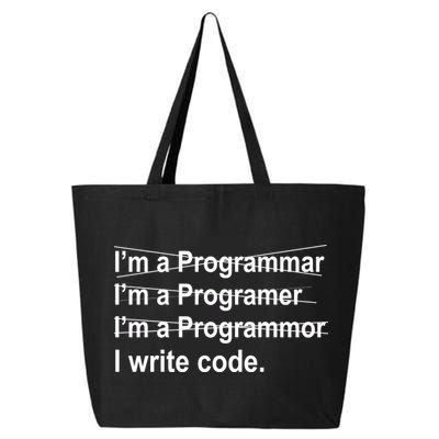 I Write Code 25L Jumbo Tote