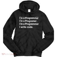 I Write Code Tie Dye Hoodie