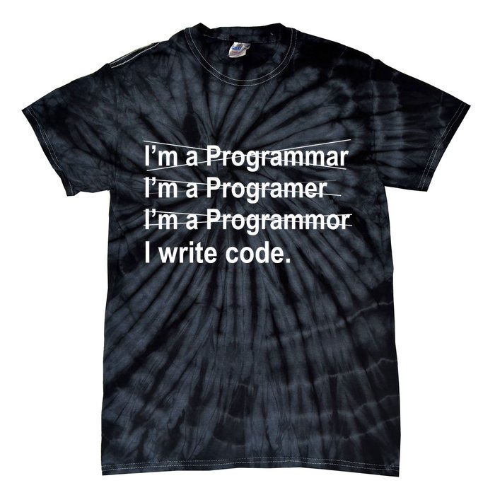 I Write Code Tie-Dye T-Shirt