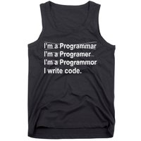 I Write Code Tank Top