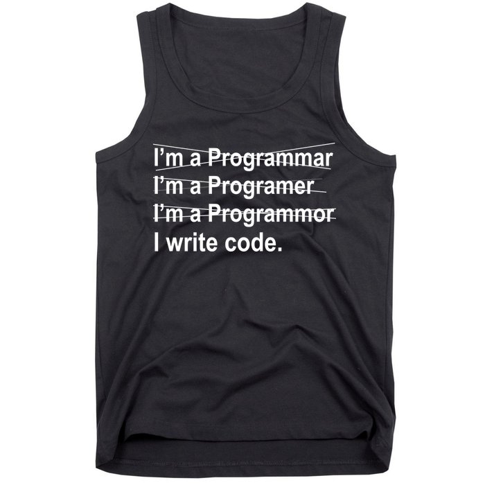 I Write Code Tank Top