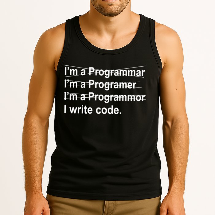 I Write Code Tank Top