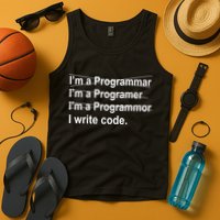I Write Code Tank Top