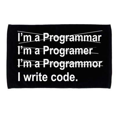 I Write Code Microfiber Hand Towel