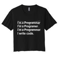 I Write Code Crop Top