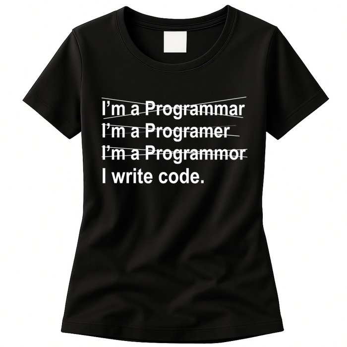 I Write Code Womens T-Shirt