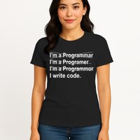 I Write Code Womens T-Shirt