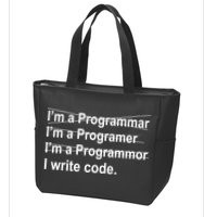 I Write Code Zip Tote Bag