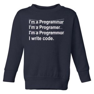 I Write Code Toddler Sweatshirt