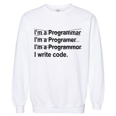I Write Code Garment-Dyed Sweatshirt
