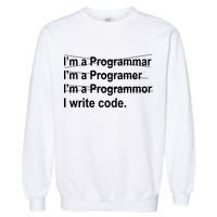 I Write Code Garment-Dyed Sweatshirt