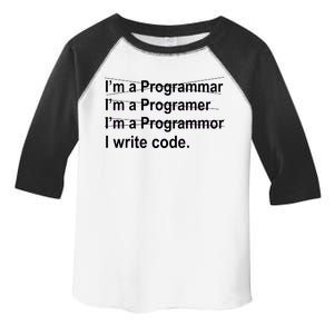 I Write Code Toddler Fine Jersey T-Shirt