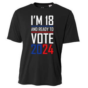 IM 18 And Ready To Vote 2024 Cooling Performance Crew T-Shirt