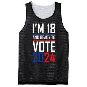 IM 18 And Ready To Vote 2024 Mesh Reversible Basketball Jersey Tank