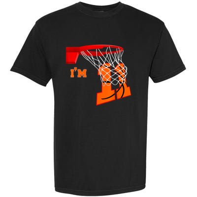 I'm 11 Basketball Birthday Boy And Girl 11 Year Old Birthday Garment-Dyed Heavyweight T-Shirt