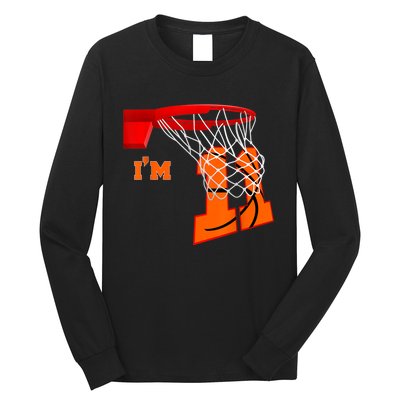 I'm 11 Basketball Birthday Boy And Girl 11 Year Old Birthday Long Sleeve Shirt