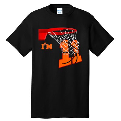 I'm 11 Basketball Birthday Boy And Girl 11 Year Old Birthday Tall T-Shirt