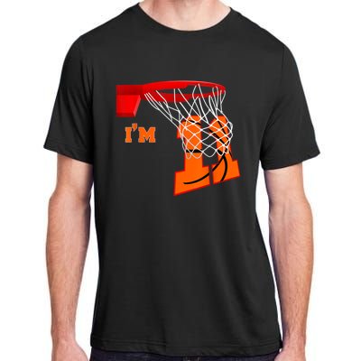 I'm 11 Basketball Birthday Boy And Girl 11 Year Old Birthday Adult ChromaSoft Performance T-Shirt