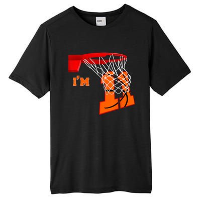 I'm 11 Basketball Birthday Boy And Girl 11 Year Old Birthday Tall Fusion ChromaSoft Performance T-Shirt