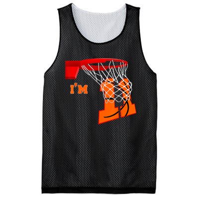 I'm 11 Basketball Birthday Boy And Girl 11 Year Old Birthday Mesh Reversible Basketball Jersey Tank