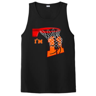 I'm 11 Basketball Birthday Boy And Girl 11 Year Old Birthday PosiCharge Competitor Tank